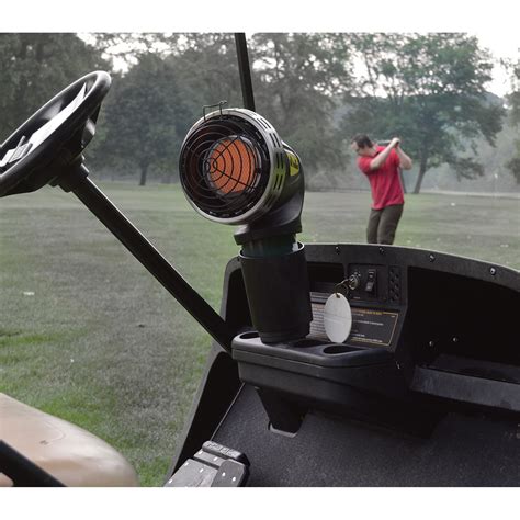 Designed for indoor or outdoor use. . Heater for golf carts